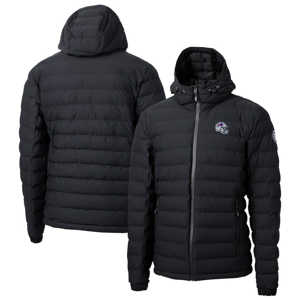 Buffalo Bills Cutter & Buck Helmet Mission Ridge Repreve Eco Insulated Puffer Full-Zip Jacket | NFL New