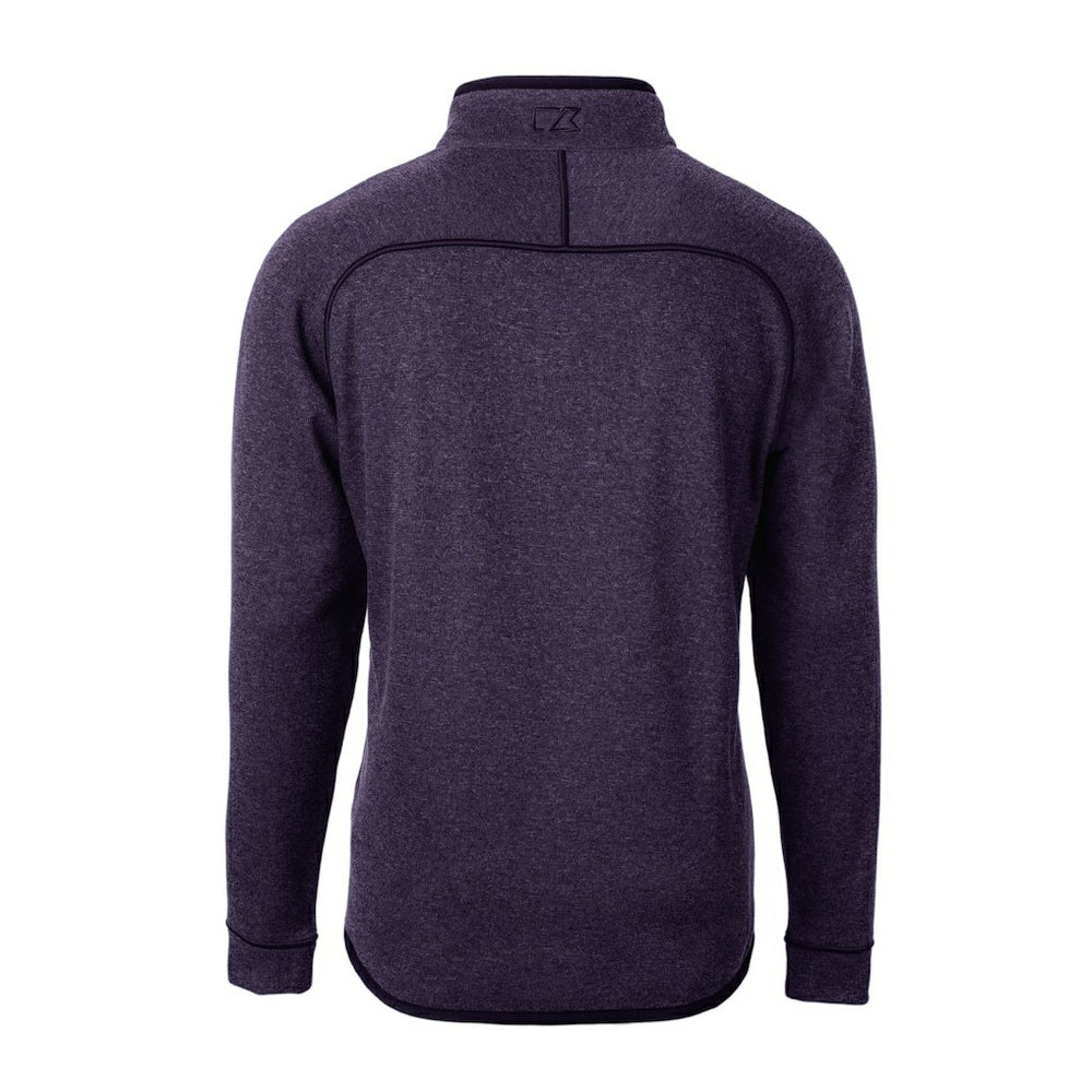 Baltimore Ravens Cutter & Buck Helmet Mainsail Sweater-Knit Half-Zip Pullover Jacket | NFL New