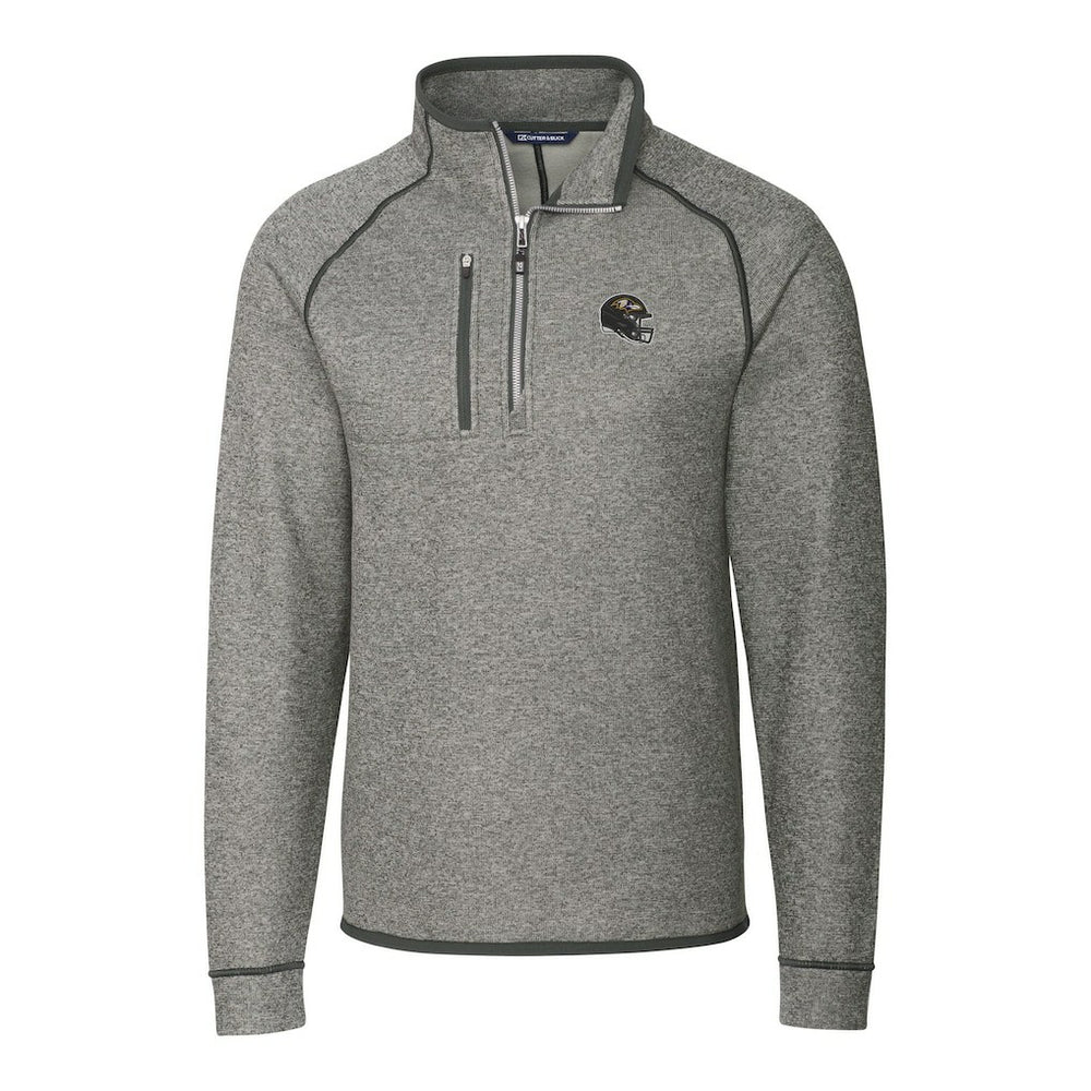 Baltimore Ravens Cutter & Buck Helmet Mainsail Sweater-Knit Half-Zip Pullover Jacket | NFL US