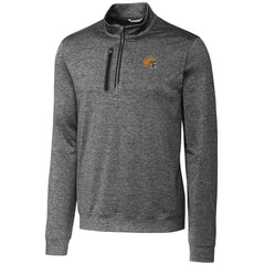 Green Bay Packers Cutter & Buck Helmet Stealth Heathered Quarter-Zip Pullover Top | NFL Outlet