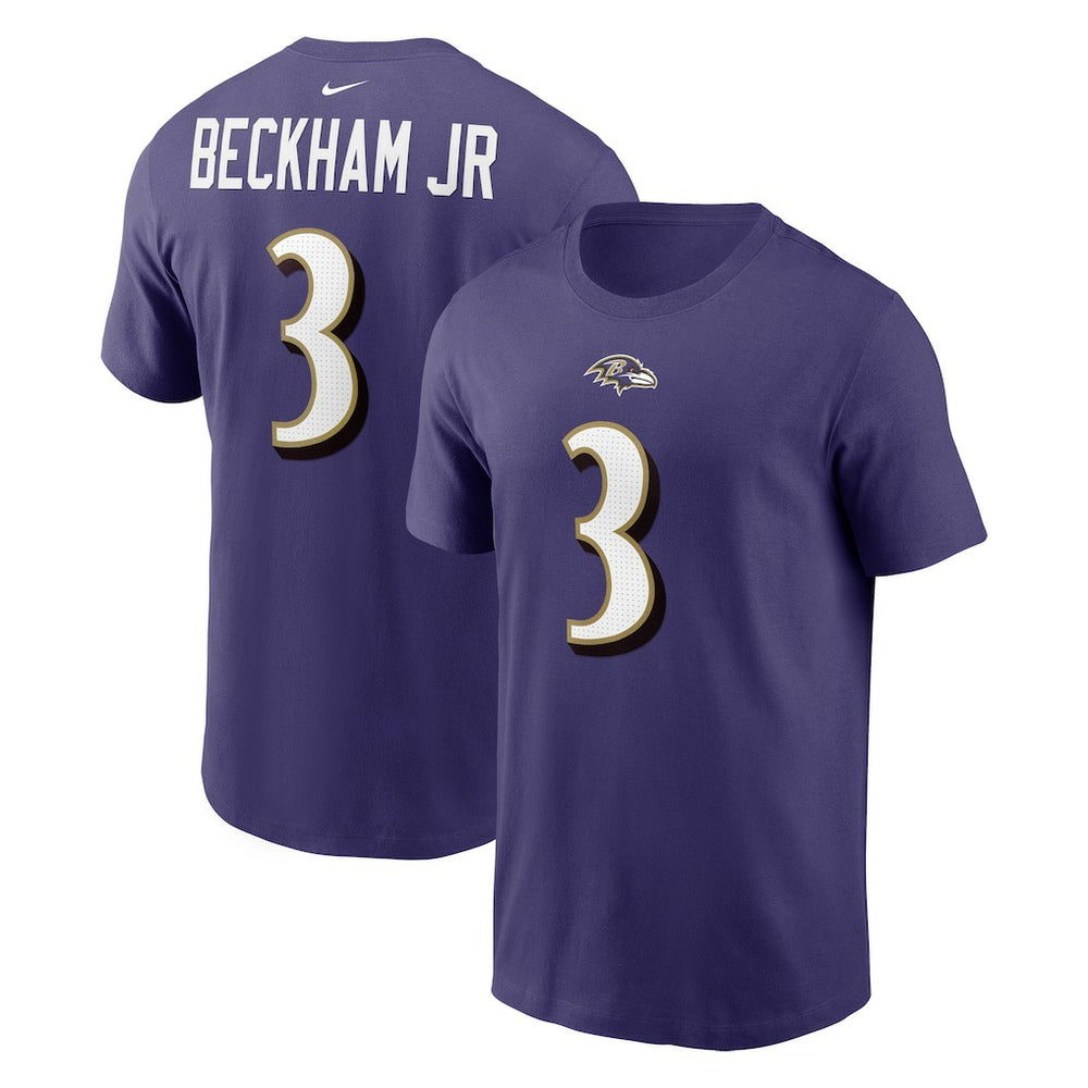 Baltimore Ravens Odell Beckham Jr.  Player Name & Number T-Shirt | NFL Online