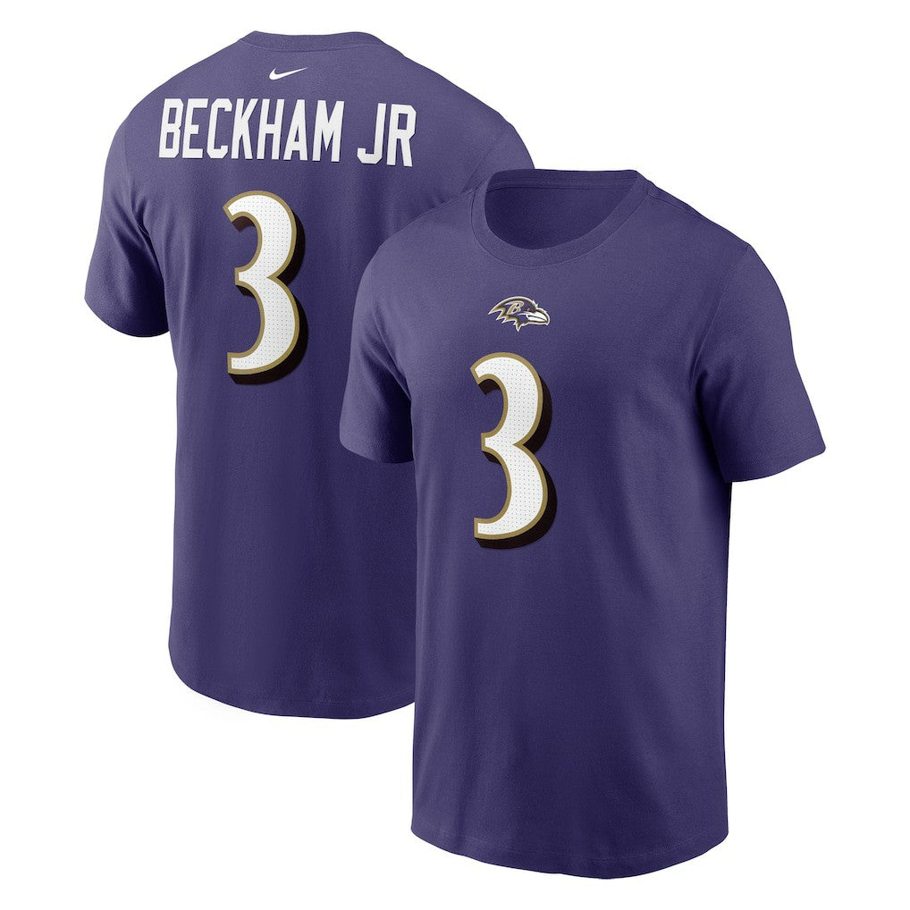 Baltimore Ravens Odell Beckham Jr.  Player Name & Number T-Shirt | NFL Online