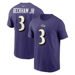 Baltimore Ravens Odell Beckham Jr.  Player Name & Number T-Shirt | NFL Online