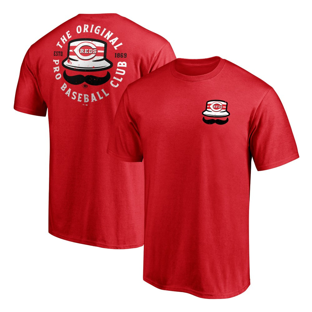 Cincinnati Reds Hometown Collection Stache T-Shirt - MLB T-shirts