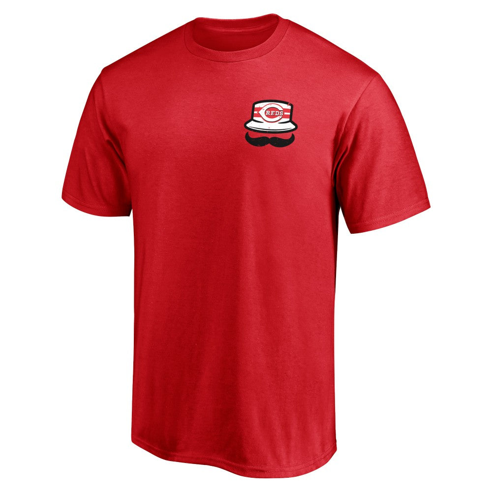Cincinnati Reds Hometown Collection Stache T-Shirt - MLB T-shirts