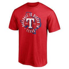 Texas Rangers Hometown Collection Baseball Is Bigger In Texas T-Shirt - MLB T-shirts