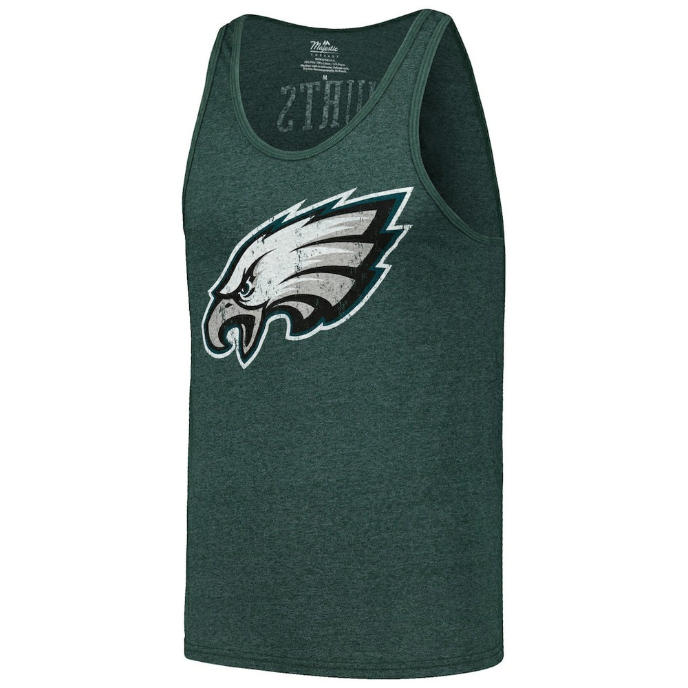 Philadelphia Eagles Jalen Hurts  Majestic Threads Name & Number Tri-Blend Tank Top | NFL US