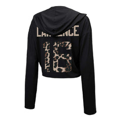 Jacksonville Jaguars Trevor Lawrence  Majestic Threads Women's Leopard Player Name & Number Long Sleeve Cropped Hoodie | NFL Hot
