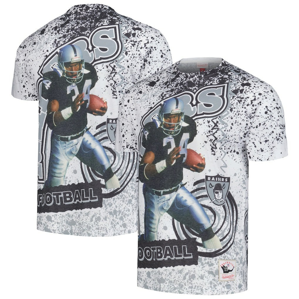Las Vegas Raiders Bo Jackson  Retired Player Name & Number Burst T-Shirt | NFL Sale