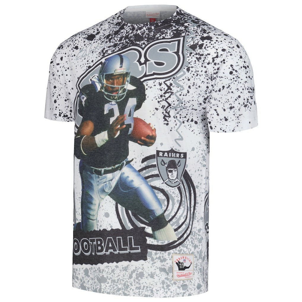 Las Vegas Raiders Bo Jackson  Retired Player Name & Number Burst T-Shirt | NFL Sale