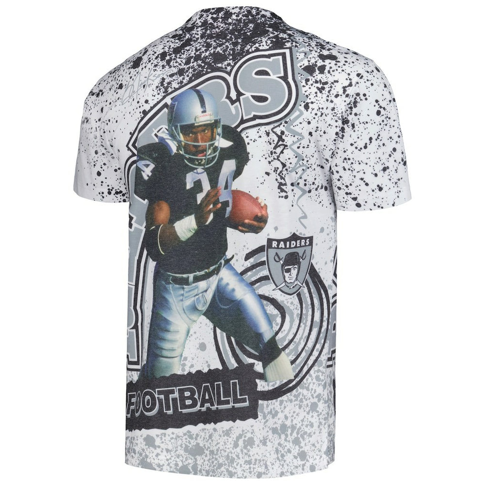 Las Vegas Raiders Bo Jackson  Retired Player Name & Number Burst T-Shirt | NFL Sale