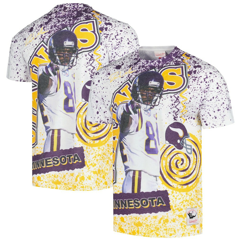 Minnesota Vikings Randy Moss  Retired Player Name & Number Burst T-Shirt | NFL On sale