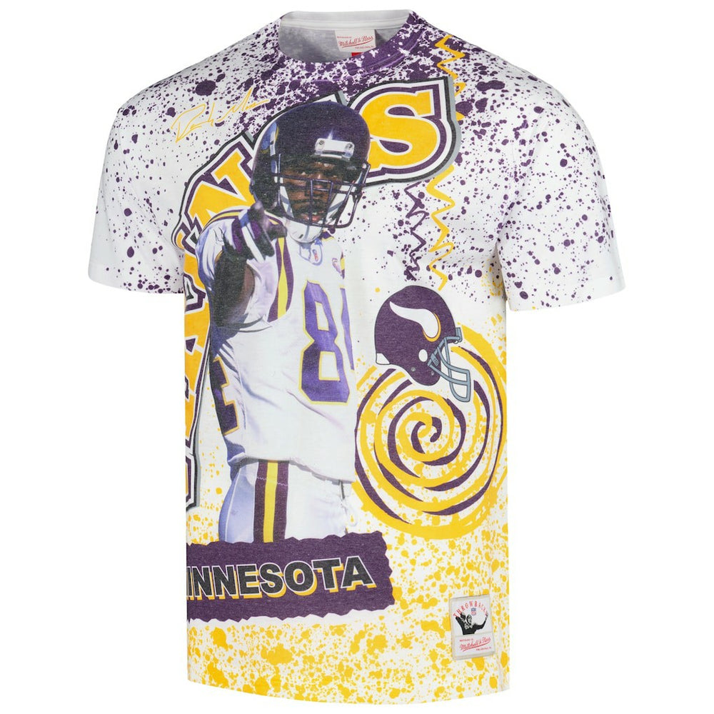 Minnesota Vikings Randy Moss  Retired Player Name & Number Burst T-Shirt | NFL On sale