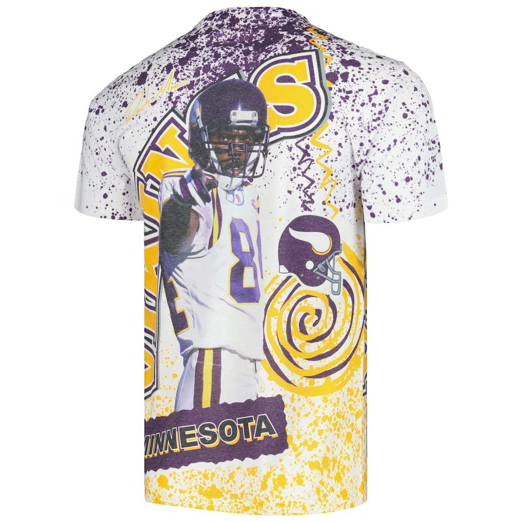 Minnesota Vikings Randy Moss  Retired Player Name & Number Burst T-Shirt | NFL On sale