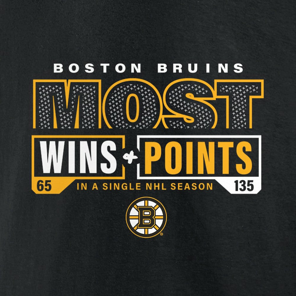 Boston Bruins Most Ever NHL Wins & Points T-Shirt -  NHL T-shirts