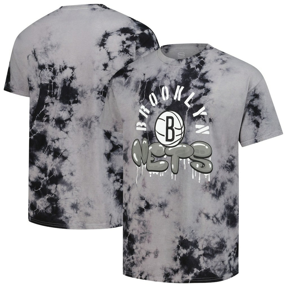 Charcoal Brooklyn Nets Stadium Essentials Unisex Street Art Dark Crystal Washed T-Shirt | NBA
