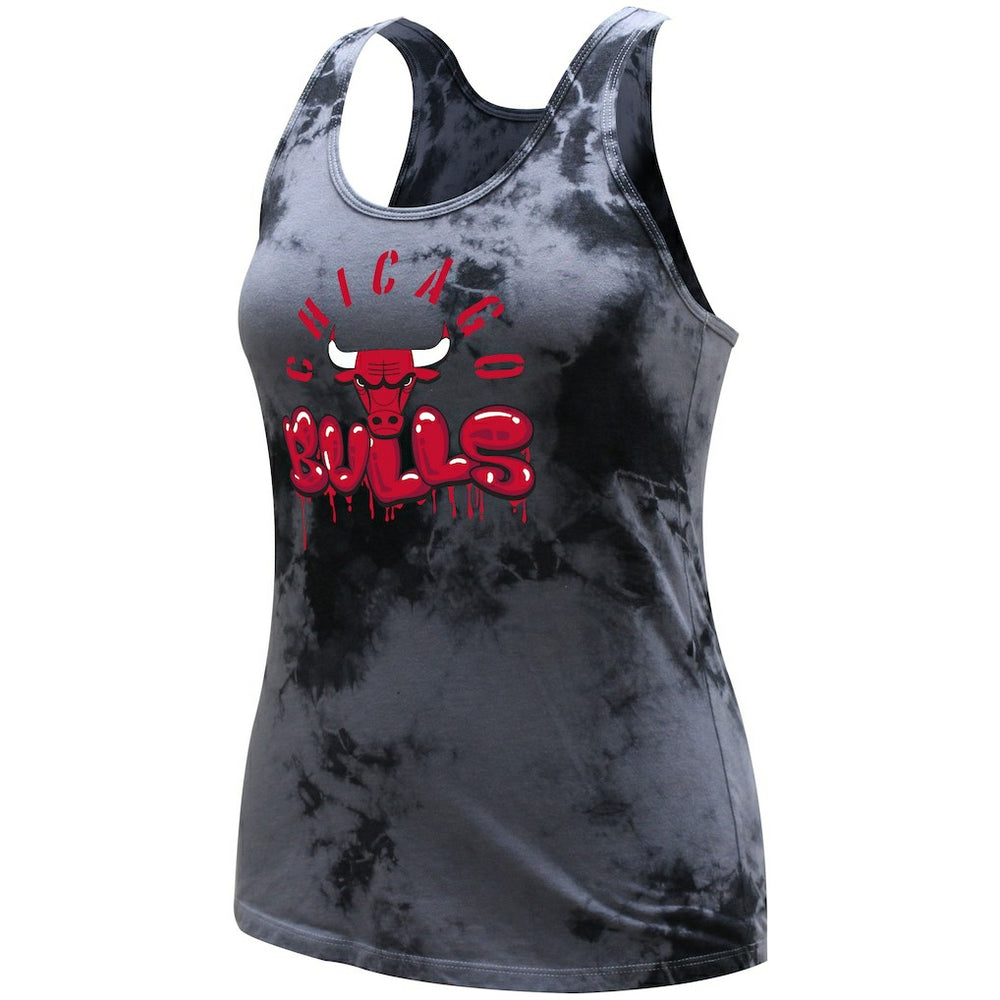Charcoal Chicago Bulls Stadium Essentials Women's Street Art Dark Crystal Washed Tank Top sale | NBA
