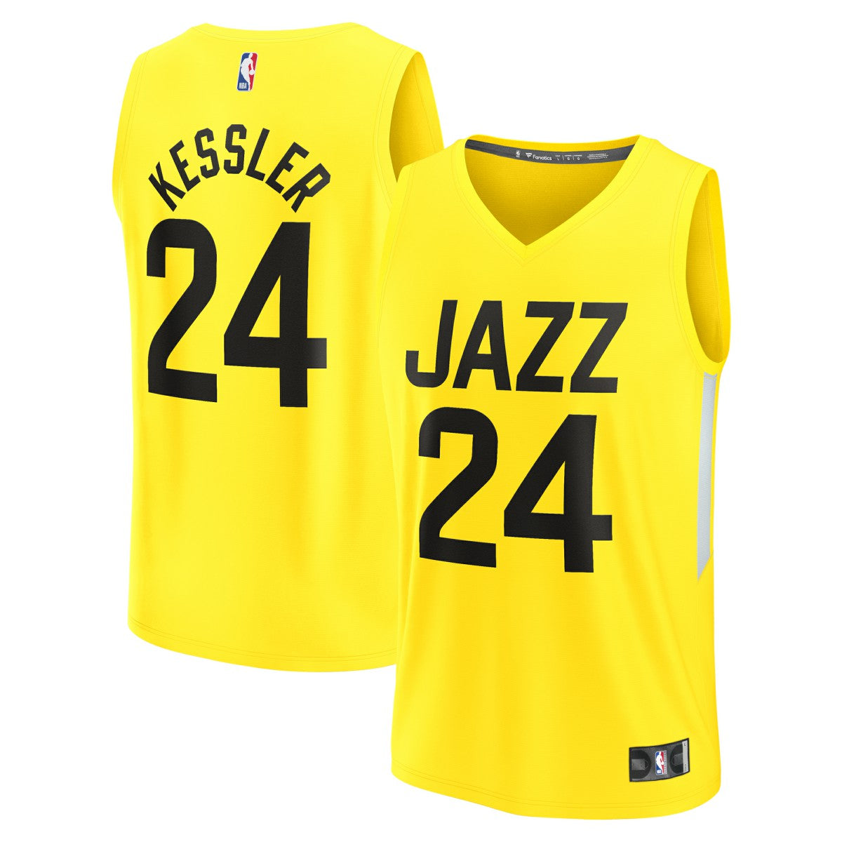 Yellow Walker Kessler Utah Jazz Youth Fast Break Player Jersey | NBA