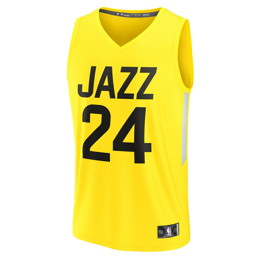 Yellow Walker Kessler Utah Jazz Youth Fast Break Player Jersey | NBA