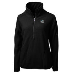 Carolina Panthers Cutter & Buck Women's Helmet Logo Cascade Eco Sherpa Fleece Half-Zip Pullover Jacket | NFL US
