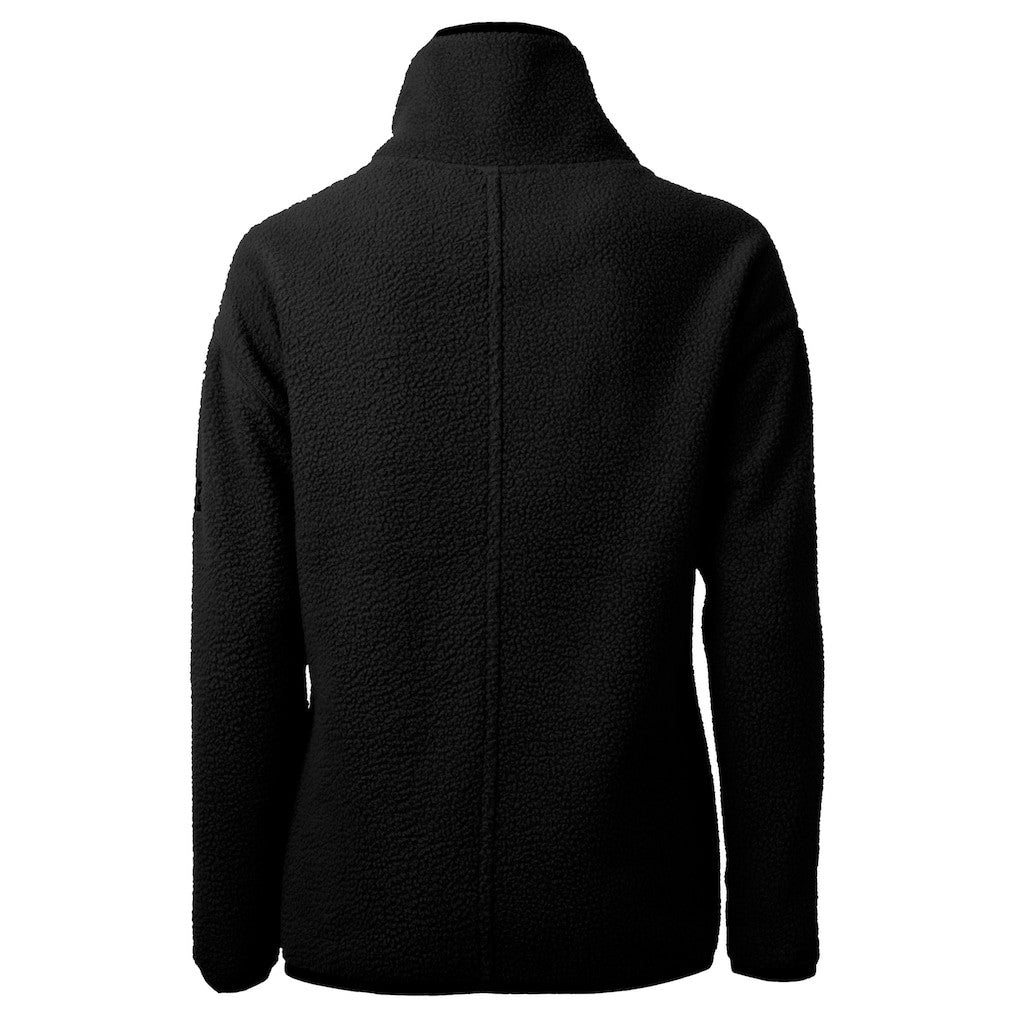 Carolina Panthers Cutter & Buck Women's Helmet Logo Cascade Eco Sherpa Fleece Half-Zip Pullover Jacket | NFL US