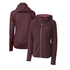 Washington Commanders Cutter & Buck Women's Helmet Logo Mainsail Sweater-Knit Full-Zip Hoodie | NFL Near me