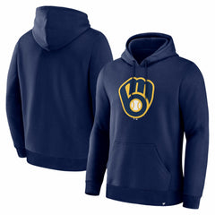 Milwaukee Brewers Fanatics Primary Logo Legacy Hoodie - MLB Hoodies