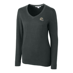 New Orleans Saints Cutter & Buck Women's Helmet Logo Lakemont Tri-Blend V-Neck Pullover Sweater | NFL Outlet