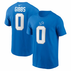 Detroit Lions Jahmyr Gibbs  Name & Number T-Shirt | NFL New