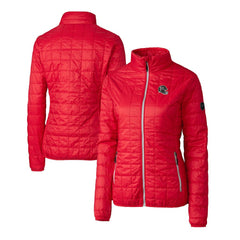 Atlanta Falcons Cutter & Buck Women's Helmet Logo Rainier PrimaLoft Eco Insulated Full-Zip Puffer Jacket | NFL Hot