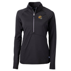 Green Bay Packers Cutter & Buck Women's Helmet Logo Adapt Eco Knit Stretch Recycled Half-Zip Pullover Top | NFL Discount