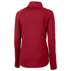 Houston Texans Cutter & Buck Women's Helmet Logo Adapt Eco Knit Stretch Recycled Half-Zip Pullover Top | NFL Sale