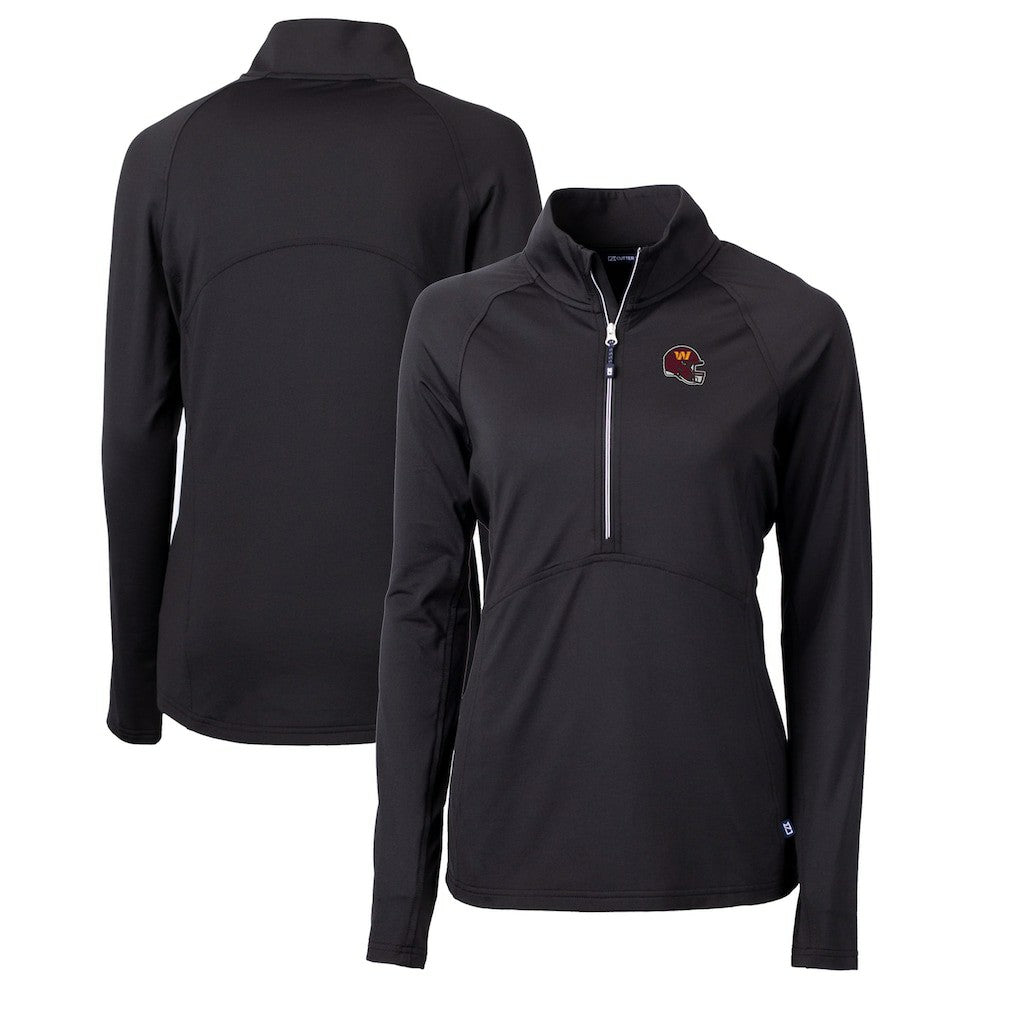 Washington Commanders Cutter & Buck Women's Helmet Logo Adapt Eco Knit Stretch Recycled Half-Zip Pullover Top | NFL Near me