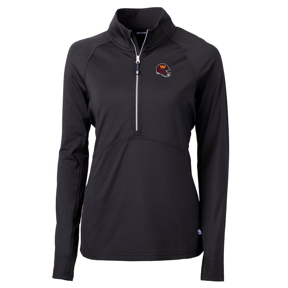 Washington Commanders Cutter & Buck Women's Helmet Logo Adapt Eco Knit Stretch Recycled Half-Zip Pullover Top | NFL Near me