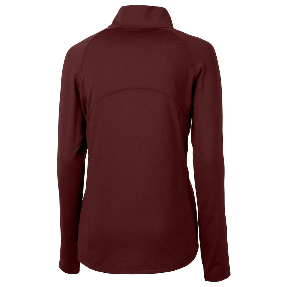 Washington Commanders Cutter & Buck Women's Helmet Logo Adapt Eco Knit Stretch Recycled Half-Zip Pullover Top | NFL Online