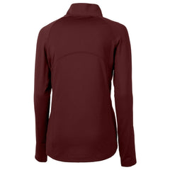 Washington Commanders Cutter & Buck Women's Helmet Logo Adapt Eco Knit Stretch Recycled Half-Zip Pullover Top | NFL Online