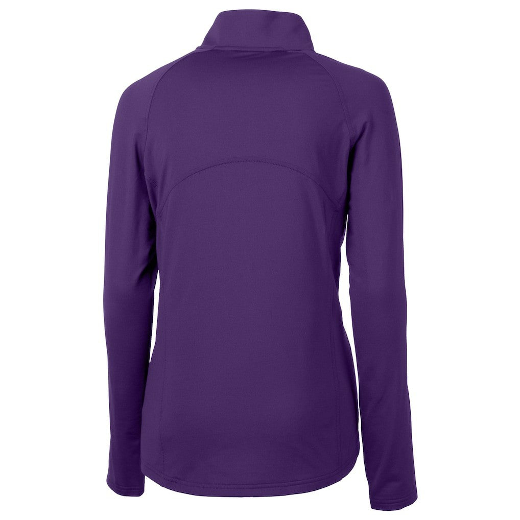 Baltimore Ravens Cutter & Buck Women's Helmet Logo Adapt Eco Knit Stretch Recycled Half-Zip Pullover Top | NFL Online