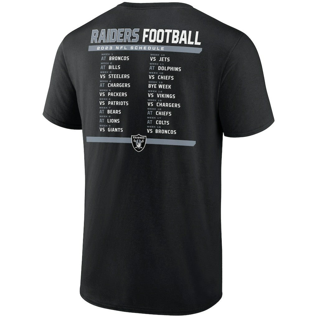 Las Vegas Raiders Two-Pack 2023 Schedule T-Shirt Combo Set | NFL New