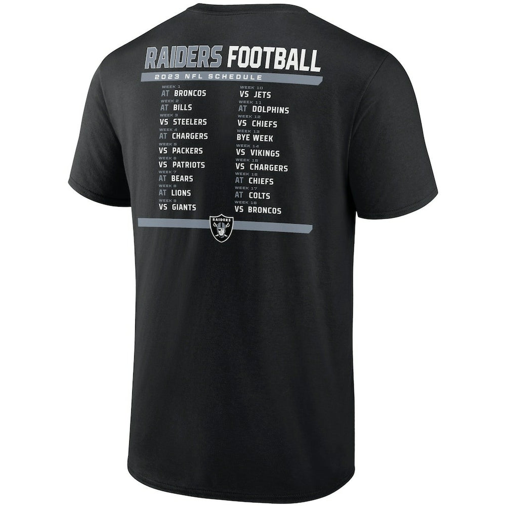 Las Vegas Raiders Two-Pack 2023 Schedule T-Shirt Combo Set | NFL New