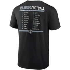 Las Vegas Raiders Two-Pack 2023 Schedule T-Shirt Combo Set | NFL New