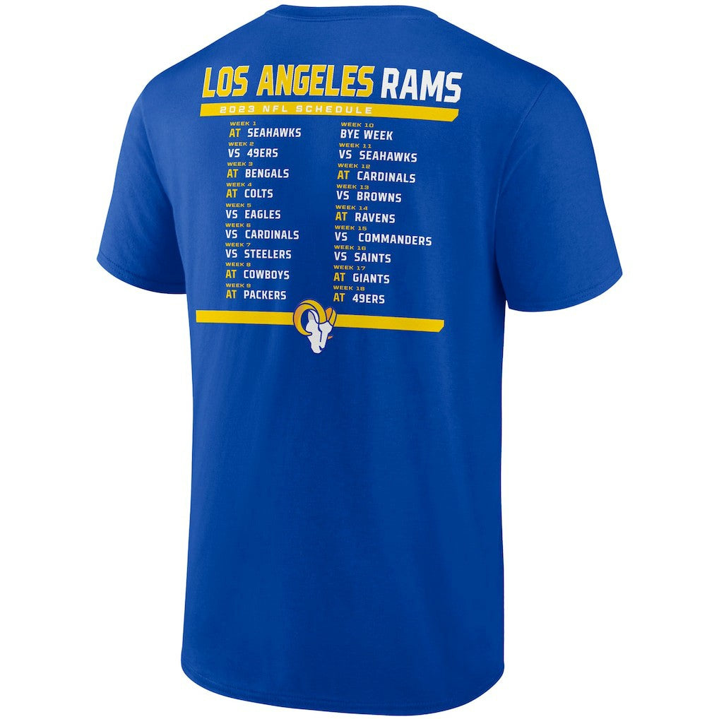 Los Angeles Rams Two-Pack 2023 Schedule T-Shirt Combo Set | NFL Discount
