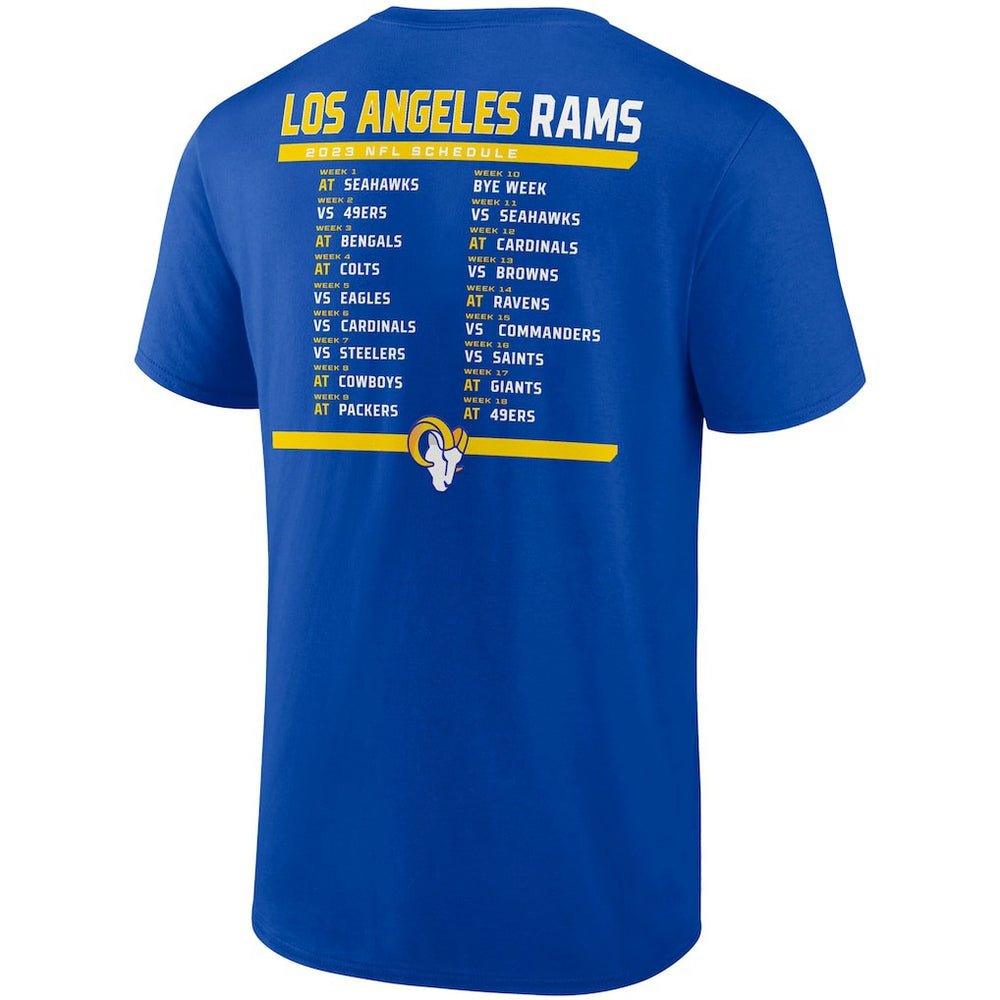 Los Angeles Rams Two-Pack 2023 Schedule T-Shirt Combo Set | NFL Discount