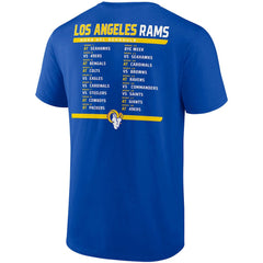 Los Angeles Rams Two-Pack 2023 Schedule T-Shirt Combo Set | NFL Discount
