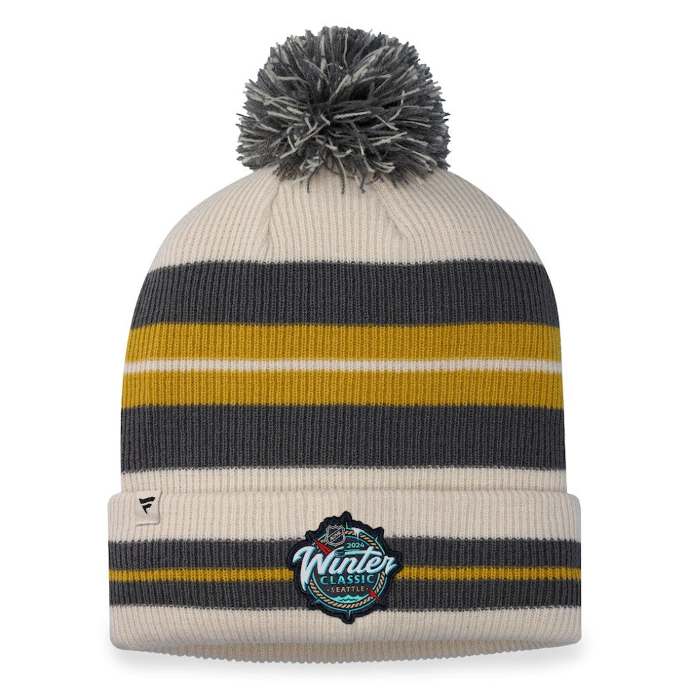 Vegas Golden Knights Fanatics 2024 NHL Winter Classic Cuffed Knit Hat with Pom -  NHL Hats