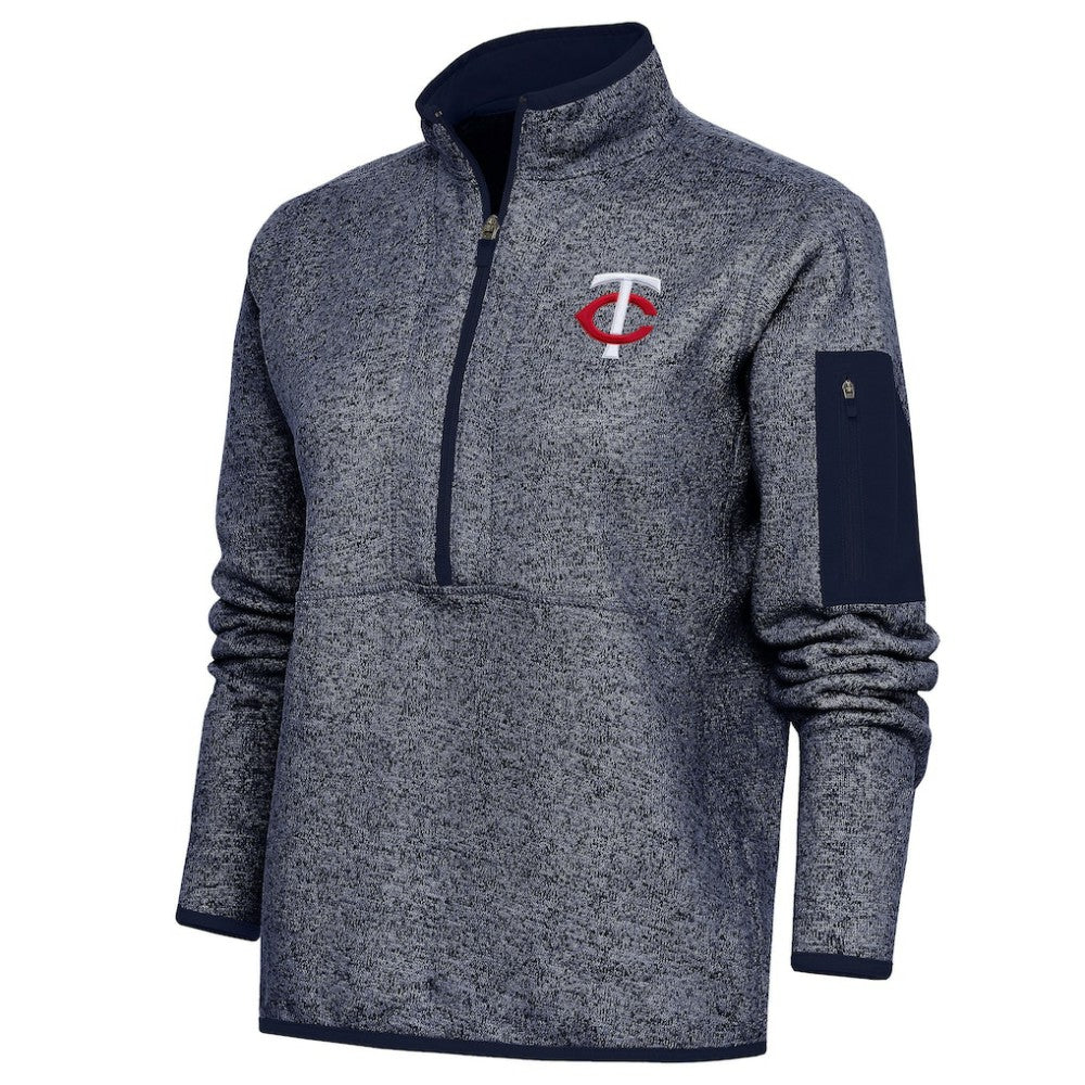 Minnesota Twins Antigua Women's Fortune Quarter-Zip Pullover Jacket - MLB Jackets