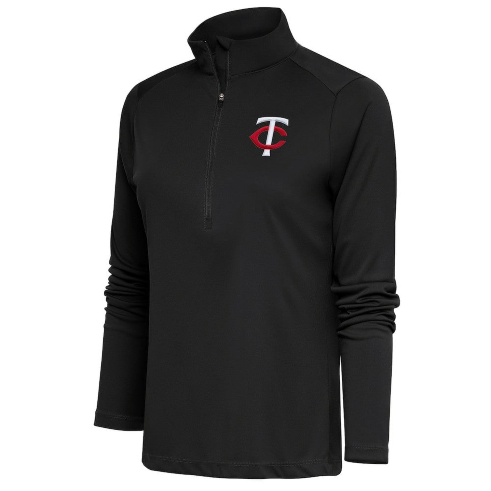 Minnesota Twins Antigua Women's Tribute Half-Zip Pullover Top - MLB Pullover