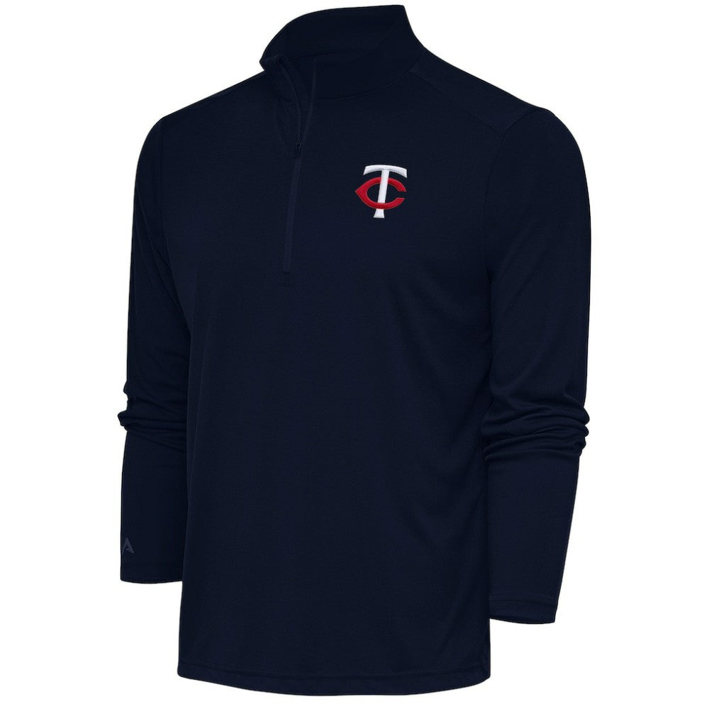 Minnesota Twins Antigua Tribute Quarter-Zip Pullover Top - MLB Pullover