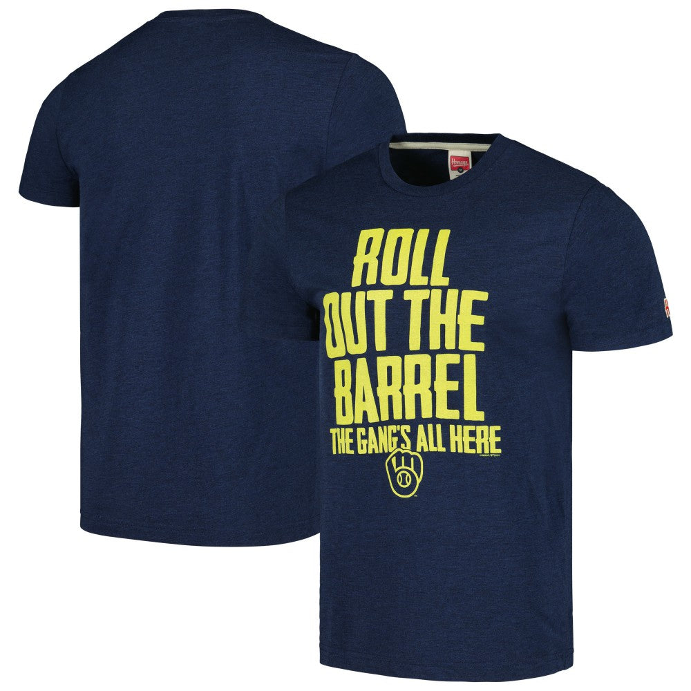 Milwaukee Brewers Homage Gangs All Here Hyper Local Tri-Blend T-Shirt - MLB T-shirts