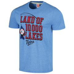 Minnesota Twins Homage Land of 10,000 Lakes Hyper Local Tri-Blend T-Shirt - MLB T-shirts