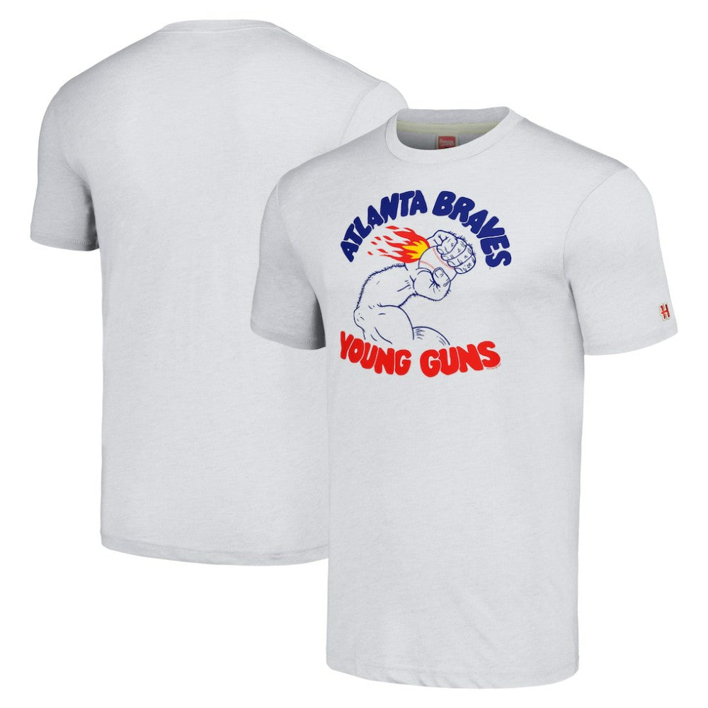 Atlanta Braves Homage Doodle Collection Young Guns Tri-Blend T-Shirt - MLB T-shirts